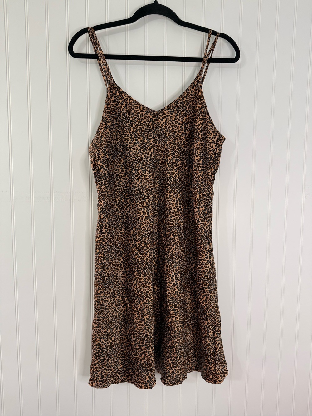 Vintage Valerie Steven’s Leopard Print Pure Silk Slip Dress
